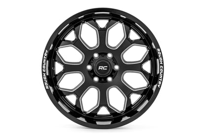 Rough Country 96 Series Wheel | One-Piece | Gloss Black | 20x10 | 6x135 | -19mm | 2009-2022 |  96201017