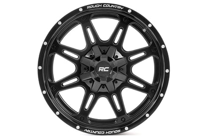 Rough Country 94 Series Wheel | One-Piece | Matte Black | 20x10 | 8x6.5 | -18mm | 1988-2000 |  94201010