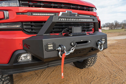 EXO Winch Mount Kit | Chevy Silverado 1500 2WD/4WD | 2019-2021 | Rough Country | 10765