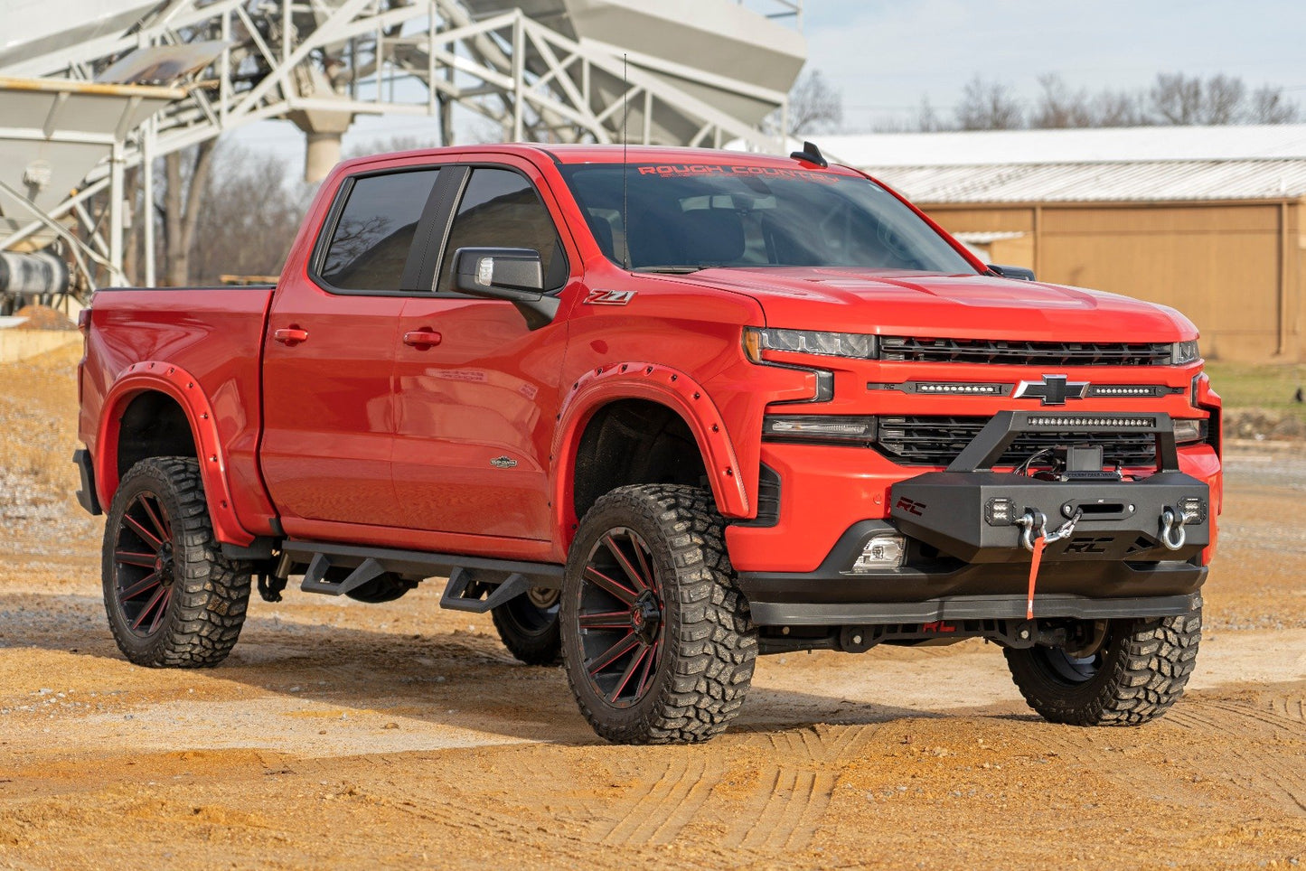 EXO Winch Mount Kit | Chevy Silverado 1500 2WD/4WD | 2019-2021 | Rough Country | 10765