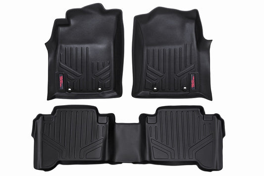 Floor Mats | Front and Rear | Toyota Tacoma 2WD/4WD | 2012-2015 | Rough Country | M-71213