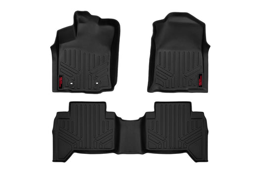 Floor Mats | Front and Rear | Toyota Tacoma 2WD/4WD | 2016-2022 | Rough Country | M-71216