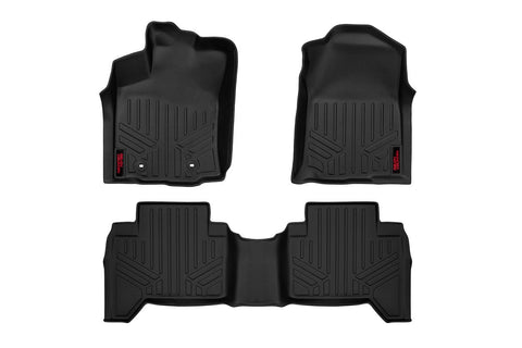 Floor Mats | Front and Rear | Toyota Tacoma 2WD/4WD | 2016-2022 | Rough Country | M-71216