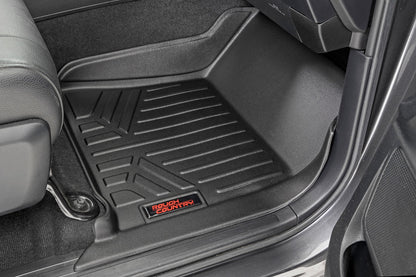 Floor Mats | FR & RR | CrewMax | Toyota Tundra 2WD/4WD | 2014-2021 | Rough Country | M-71770