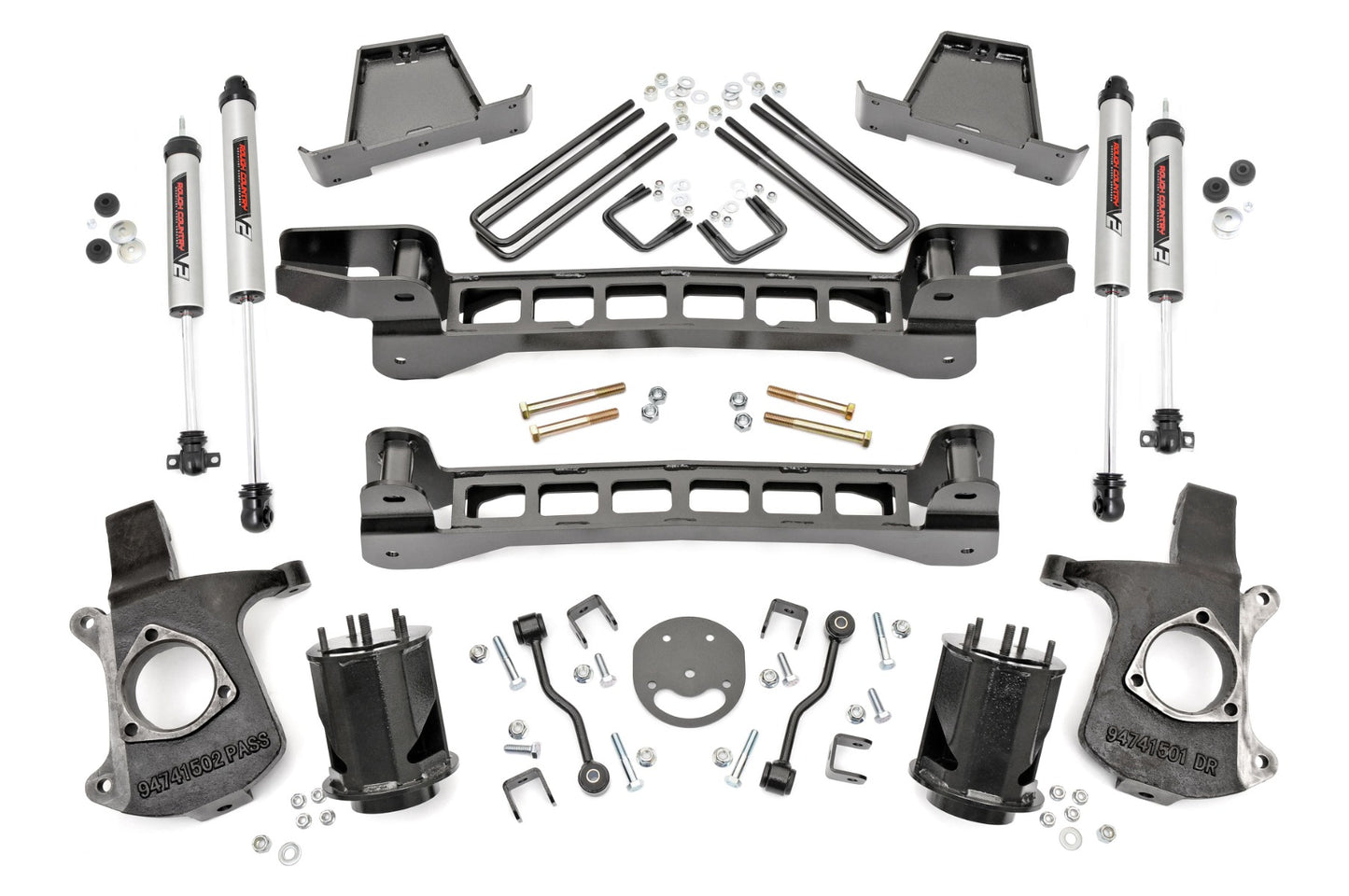 6 Inch Lift Kit | V2 Shocks | Chevrolet Silverado/GMC Sierra 1500 | 1999-2006 | Rough Country | 23470