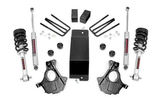 3.5 Inch Lift Kit | Cast Steel LCA| N3 Strut | Chevrolet Silverado/GMC Sierra 1500 | 2007-2013 | Rough Country | 11932