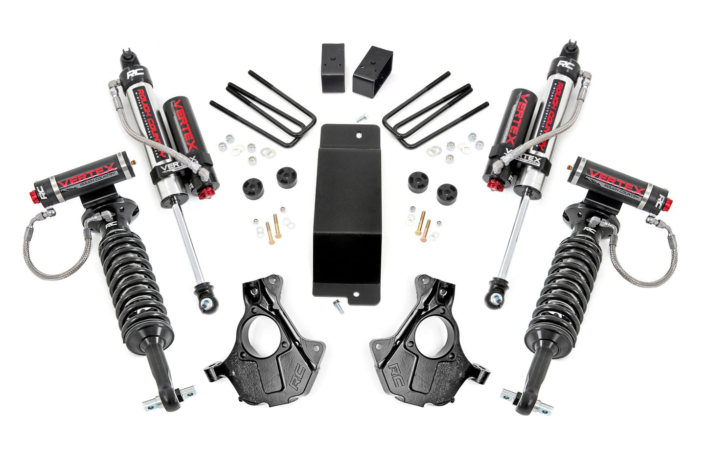 3.5 Inch Lift Kit | Cast Steel LCA | Vertex | Chevrolet Silverado/GMC Sierra 1500 | 2014-2018 | Rough Country | 12450