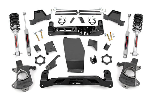 6 Inch Lift Kit | Alum/Stamp Steel | N3 Struts | Chevrolet Silverado/GMC Sierra 1500 | 2014-2018 | Rough Country | 22732