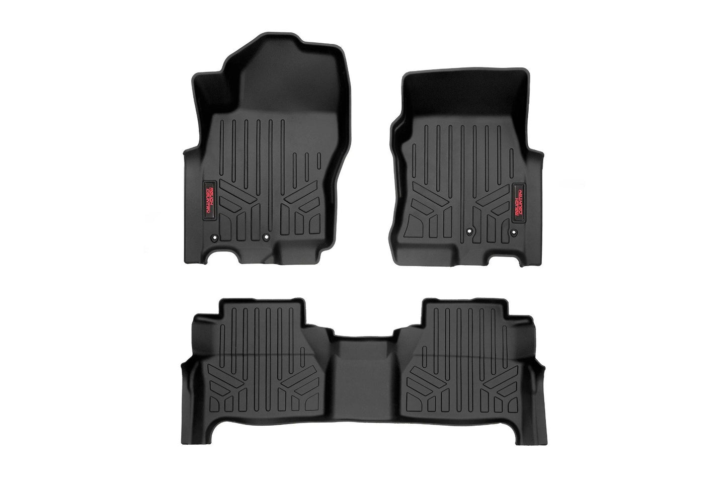 Floor Mats | FR & RR | Crew Cab | Nissan Frontier 2WD/4WD | 2022-2022 | Rough Country | M-80515