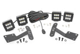 LED Light | Ditch Mount | Dual 2" Black Pairs | Spot | Toyota Tundra | 2014-2021 | Rough Country | 70835