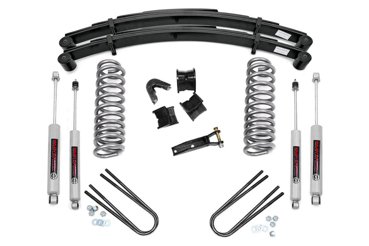 2.5 Inch Lift Kit| Rear Springs | Ford F-100 4WD | 1977-1979 | Rough Country | 530-77-7930