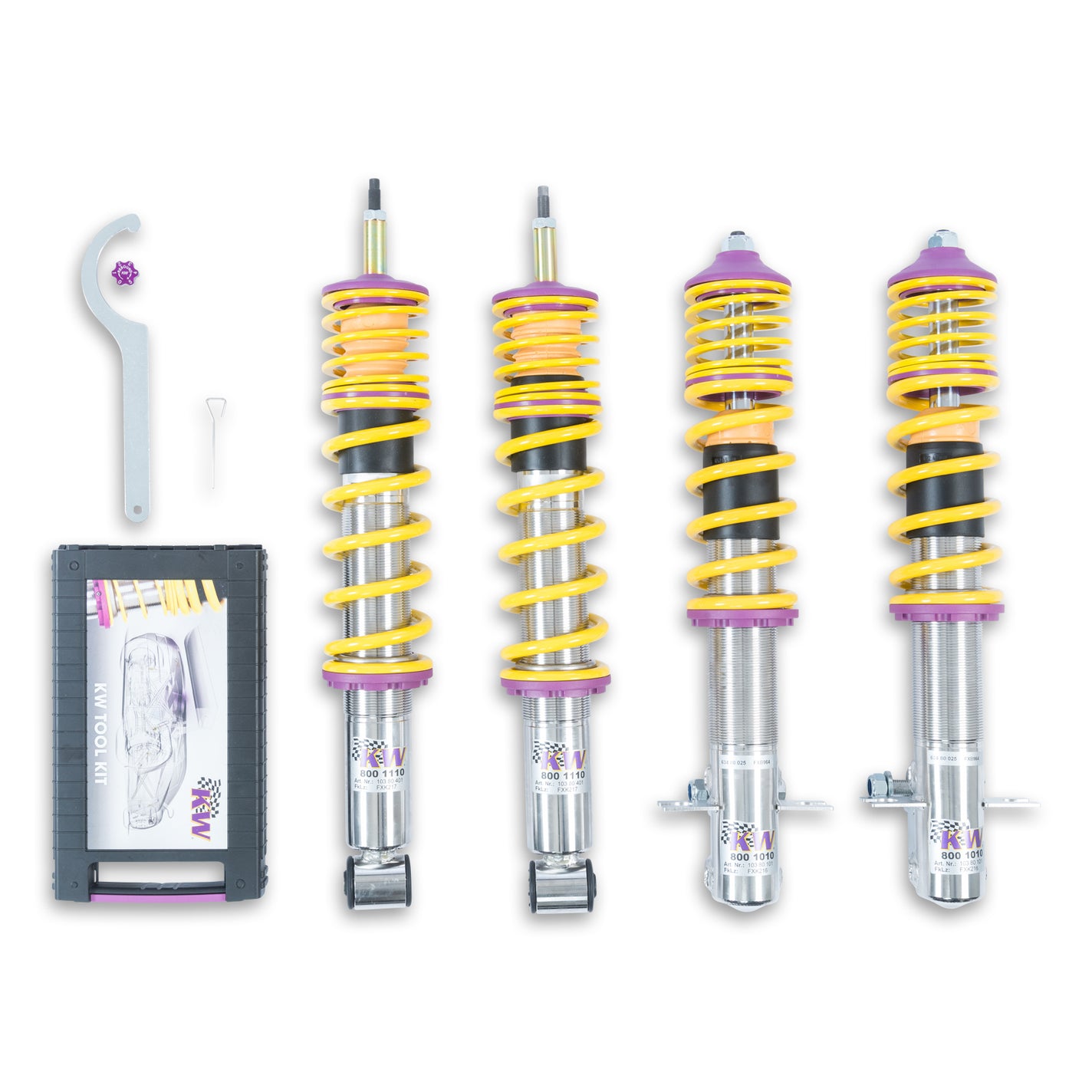 KW Suspensions 10280001 KW V1 Coilover Kit VW Golf I / Jetta I (155)