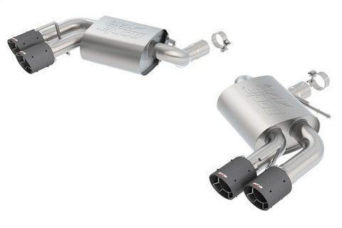 ATAK(r) Axle-Back Exhaust System 2016-2023 Chevrolet Camaro SS 6.2L V8 Automatic/ Manual Transmission Rear Wheel Drive 2 Door Equipped With Dual Mode Exhaust (NPP) or Dual Split Rear Exit Bumper. Borla(r) System Does NOT Include Valves.