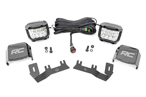LED Light | Ditch Mount | 3" OSRAM | Wide | Chevrolet Silverado/GMC Sierra 1500 | 2014-2018