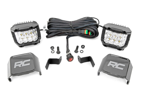 LED Light | Ditch Mount | 2" Chrome Pair | Wide Angle | Ford F-150 | 2015-2022