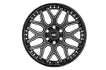 Rough Country 95 Series Wheel | One-Piece | Gloss Black Machined | 20x10 | 8x6.5 | -19mm | 1988-2000