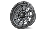 Rough Country 85 Series Wheel | Simulated Beadlock | Gunmetal Gray/Black | 17x9 | 6x5.5 | -12mm | 2002-2006