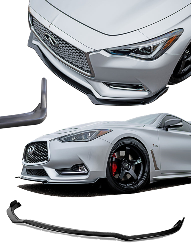2017-2022 Infiniti Q60 3.0t STILLEN Front Splitter - KB11230
