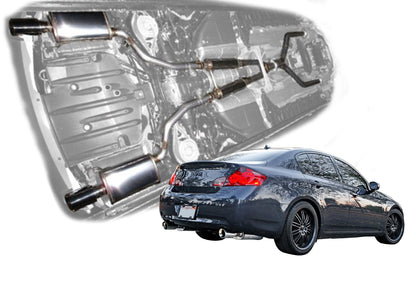 2007-2008 Infiniti G35 Sedan - Stainless Steel Cat-Back Exhaust System - 504375