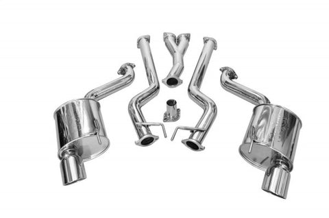2015-2017 Ford Mustang Exhaust - (Dual Cat Back w/ Polished Tips) [2.3T] - Injen SES9200