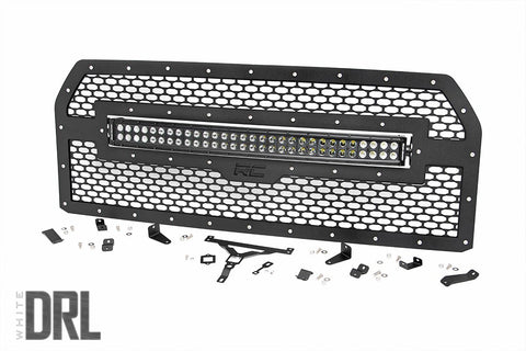 Mesh Grille | 30" Dual Row LED | Black Ser | Ford F-150 | 2015-2017
