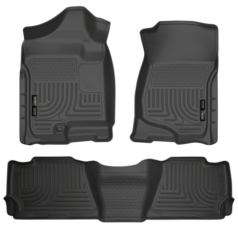 HUSKY BLACK FRONT & 2ND SEAT FLOOR LINERS 07-13 ESCALADE, 07-13 AVALANCHE(SEE DE
