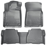 HUSKY GREY FRONT & 2ND SEAT FLOOR LINERS 2010-2011 TOYOTA TUNDRA