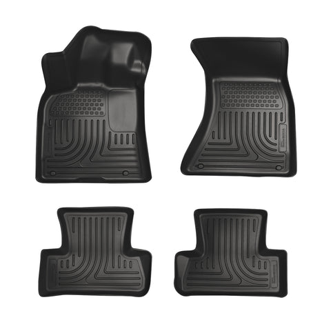 HUSKY BLACK FRONT & 2ND SEAT FLOOR LINERS 2010-2012 MERCEDES-BENZ GLK350