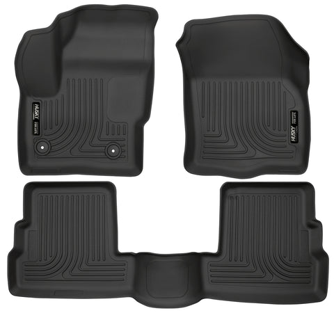 Husky Liners Lincoln MKC Front & 2nd Seat Floor Liners - Black 99301 HUS99301
