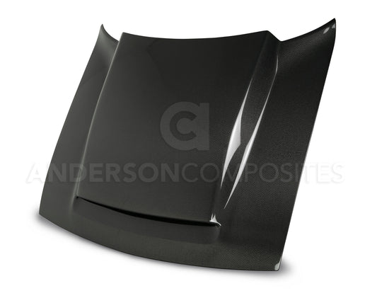 2018 Dodge Challenger Hellcat Wide Body Type-OE Hood Anderson Composites AC-HD18DGCHDM-KB
