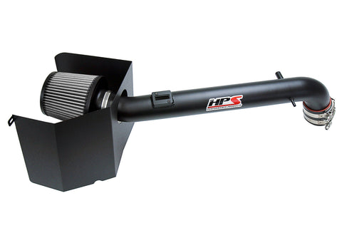 All-New HPS Performance 827 Series Air Intake Kit (Black) with Heat Shield fits 2005-2022 Toyota Tacoma 2.7L. Deliver dyno proven performance gains - increase horsepower +5.7 Whp , torque +7.4 Ft/lbs and improve throttle response. Bolt-on easy installation, no modification. NOT CARB Compliant.
