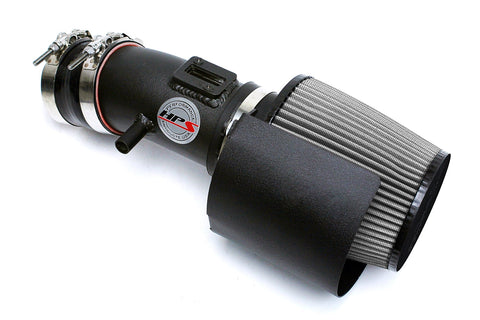 HPS Black shortram air intake kit with heat shield fits 2009-2014 Nissan Maxima V6 3.5L. Increase horsepower, torque and improve throttle response. Bolt-on easy installation, no modification. NOT CARB Compliant.