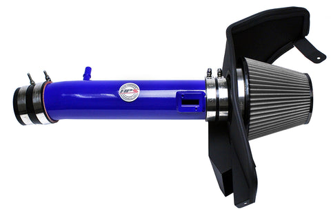All-New HPS Performance 827 Series Air Intake Kit (Blue) with Heat Shield fits 2011-2014 Ford Mustang 3.7L V6. Deliver dyno proven performance gains - increase horsepower +14 Whp , torque +12 Ft/lbs and improve throttle response. Bolt-on easy installation, no modification. NOT CARB Compliant.