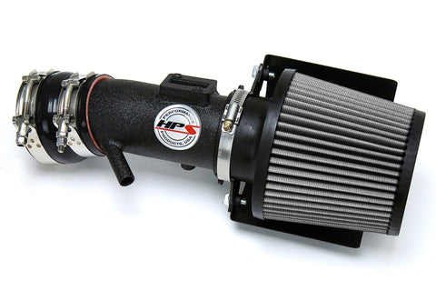 All-New HPS Performance 827 Series Air Intake Kit (Black) with Heat Shield fits 2007-2012 Nissan Altima V6 3.5L. Increase horsepower, torque and improve throttle response. Bolt-on easy installation, no modification. NOT CARB Compliant.