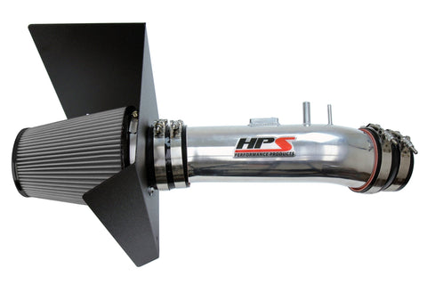 All-New HPS Performance 827 Series Air Intake Kit (Polish) with Heat Shield fits 2012-2019 Toyota Tundra 5.7L V8. Deliver dyno proven performance gains - increase horsepower +12.4 Whp , torque +17.6 Ft/lbs and improve throttle response. Bolt-on easy installation, no modification. NOT CARB Compliant.