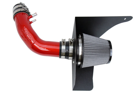 HPS Red cool ram air intake kit fits 2015-2017 Ford Mustang 3.7L V6. Dyno proven performance gains - increase horsepower +19.7 Whp , torque +16.9 Ft/lbs and improve throttle response. Bolt-on easy installation, no modification. NOT CARB Compliant.
