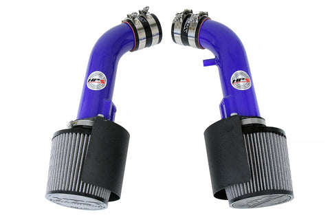 HPS Performance 827 Series Air Intake Kit (Blue) with Heat Shield fits Nissan 2009-2020 370Z 3.7L V6. Deliver dyno proven performance gains - increase horsepower +11 Whp , torque +7.6 Ft/lbs and improve throttle response. Bolt-on easy installation, no modification. NOT CARB Compliant.