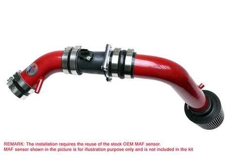 HPS Red long ram cold air intake kit (converts into shortram) fits 2002-2006 Nissan Altima 2.5L 4Cyl. Increase horsepower, torque and improve throttle response. Does not require tuning after install. Bolt-on easy installation with no modification. NOT CARB Compliant.