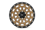 Rough Country 87 Series Wheel | Simulated Beadlock | Bronze/Black | 17x8.5 | 6x5.5 | +0mm | 1999-2006