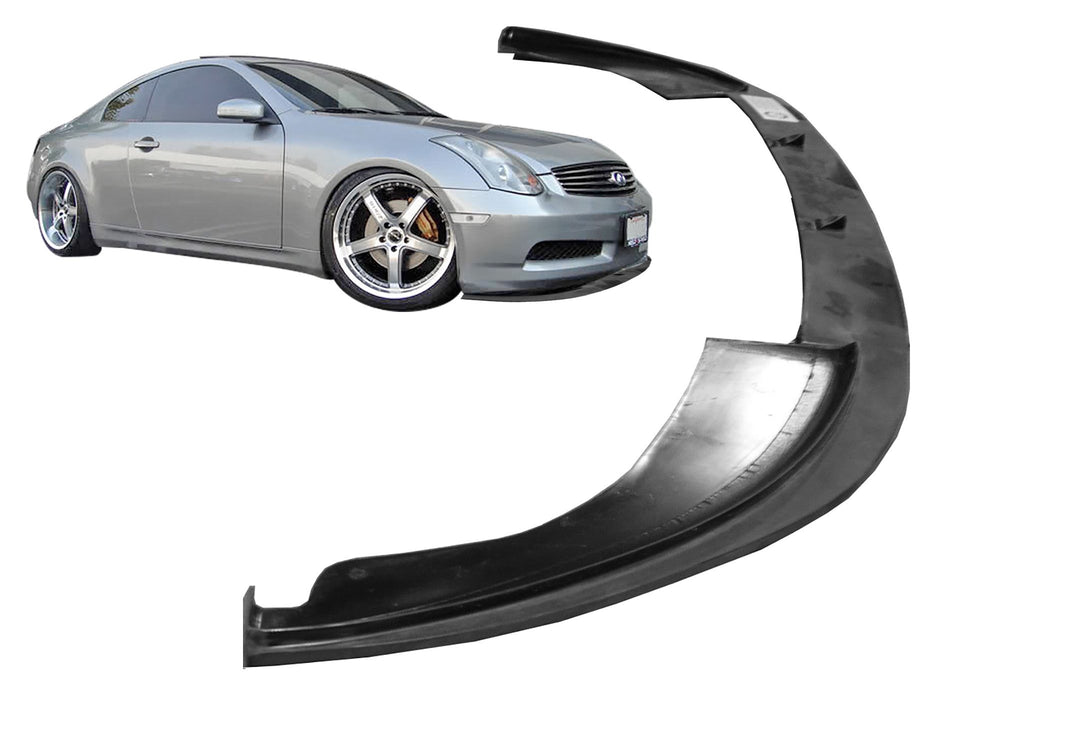 For INFINITI G35 G7 Coupe Carbon Black Red authentic Front Bumper Lip Spoiler Splitter 4Pc