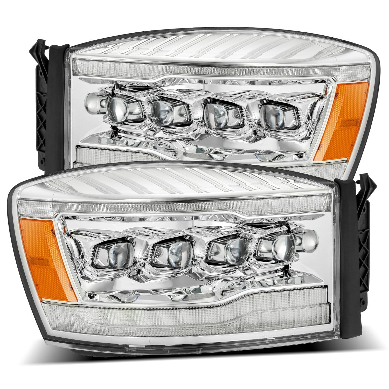 2006-2008 Dodge Ram NOVA-Series LED Projector Headlights Chrome Alpha-Rex  880537