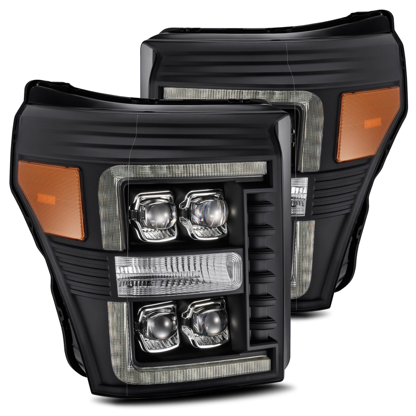 2011-2016 Ford Super Duty NOVA-Series LED Projector Headlights Black Alpha-Rex  880149