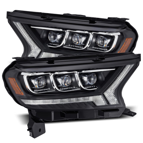 2019-2022 Ford Ranger NOVA-Series LED Projector Headlights Black Alpha-Rex  880124