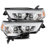 2014- 2020 Toyota 4Runner Projector Headlights Plank Style Design Chrome w/ Sequential Signal Light. Alpha Rex 880731