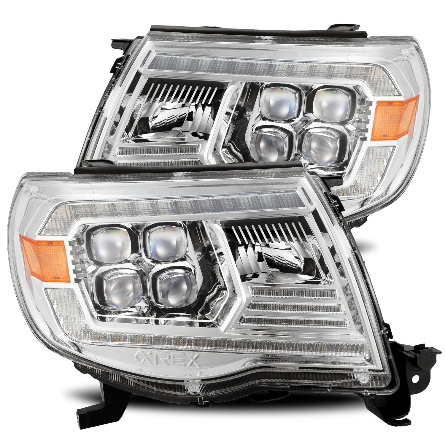 2005-2011 Toyota Tacoma NOVA-Series LED Projector Headlights Chrome Alpha-Rex  880743
