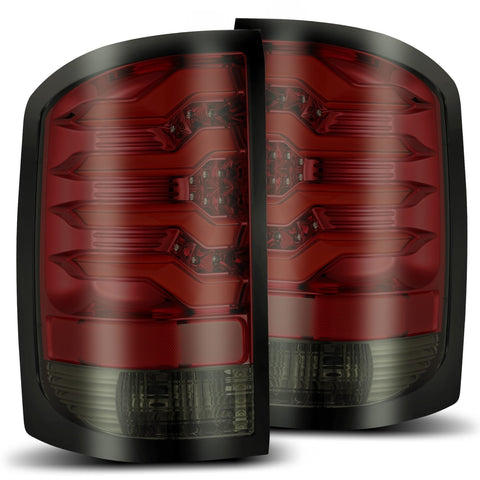 2014-2018 GMC Sierra 3500HD PRO-Series LED Tail Lights Red Smoke  Alpha-Rex   630020