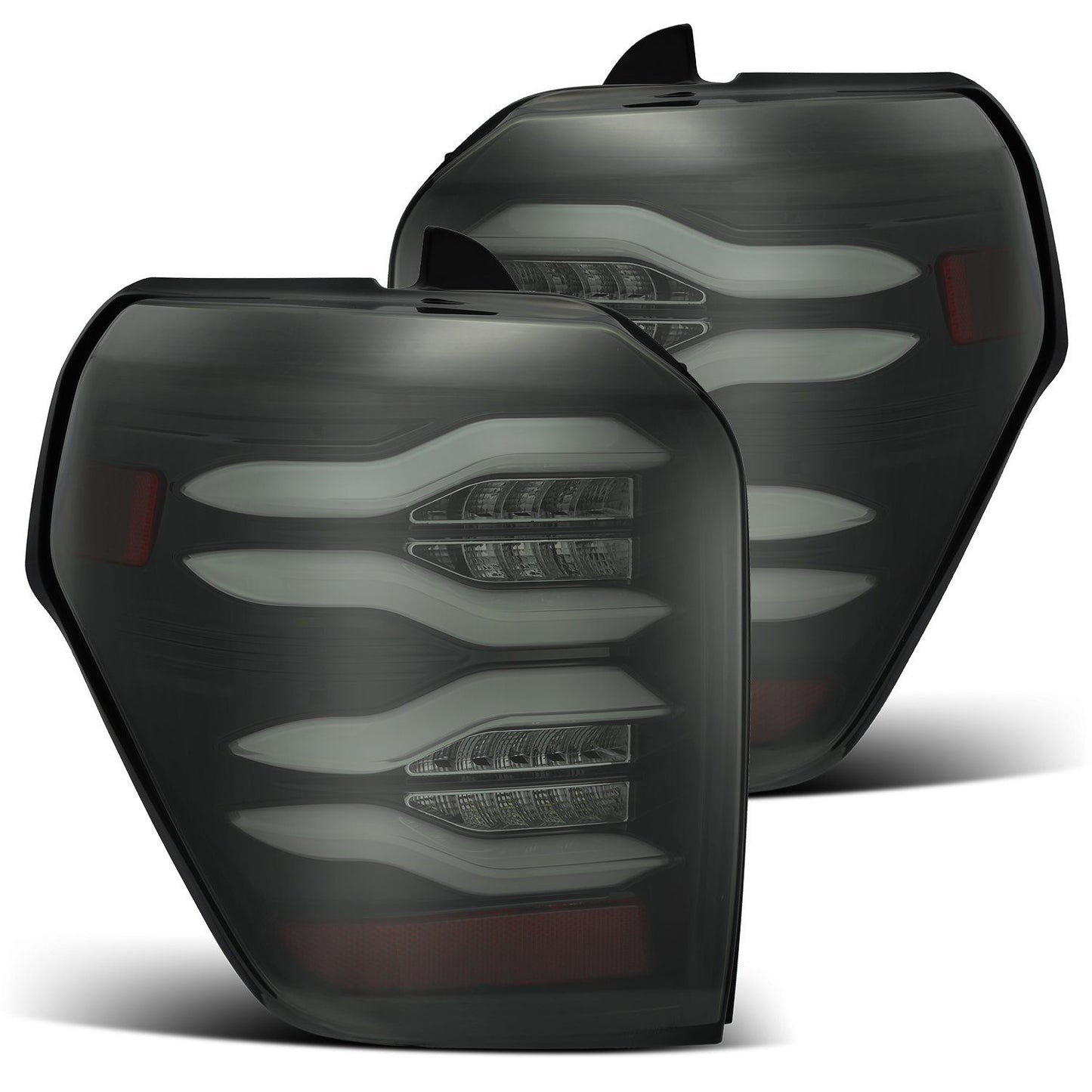 2010-2022 Toyota 4Runner PRO-Series LED Tail Lights Jet Black  Alpha-Rex   690010