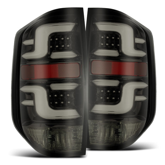 2014-2021 Toyota Tundra PRO-Series LED Tail Lights Jet Black  Alpha-Rex   672010