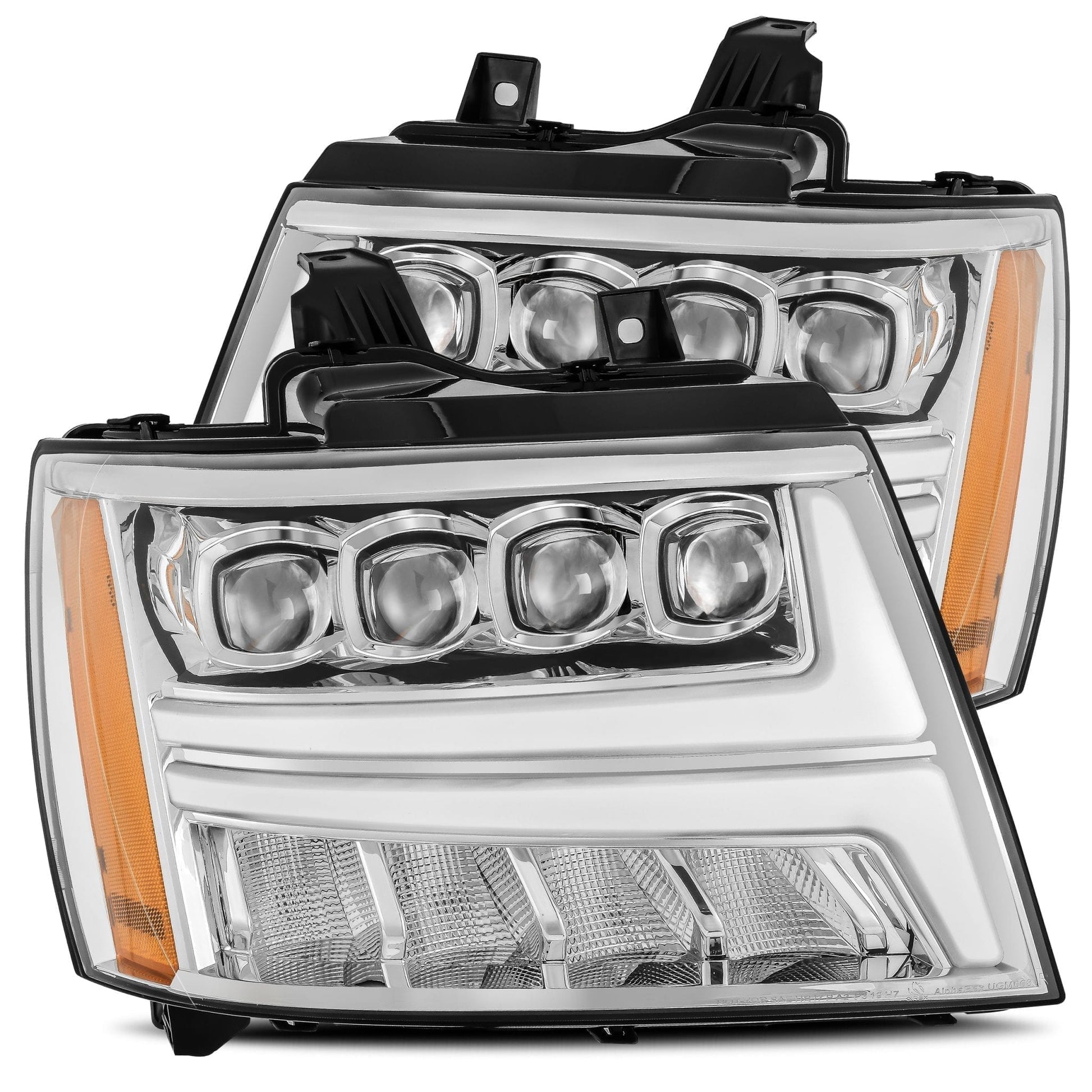 2007-2014 Chevrolet Tahoe/Suburban/2007-2013 Avalanche NOVA-Series LED Projector Headlights Chrome Alpha-Rex  880286
