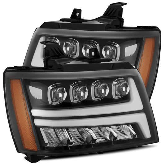2007-2014 Chevrolet Tahoe/Suburban/2007-2013 Avalanche NOVA-Series LED Projector Headlights Jet Black Alpha-Rex  880287